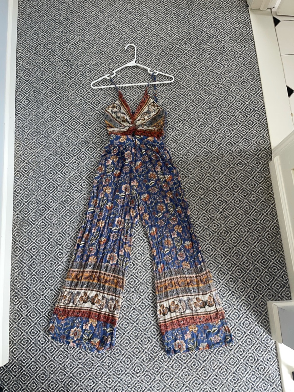 Boho Style Jumpsuit with Pockets